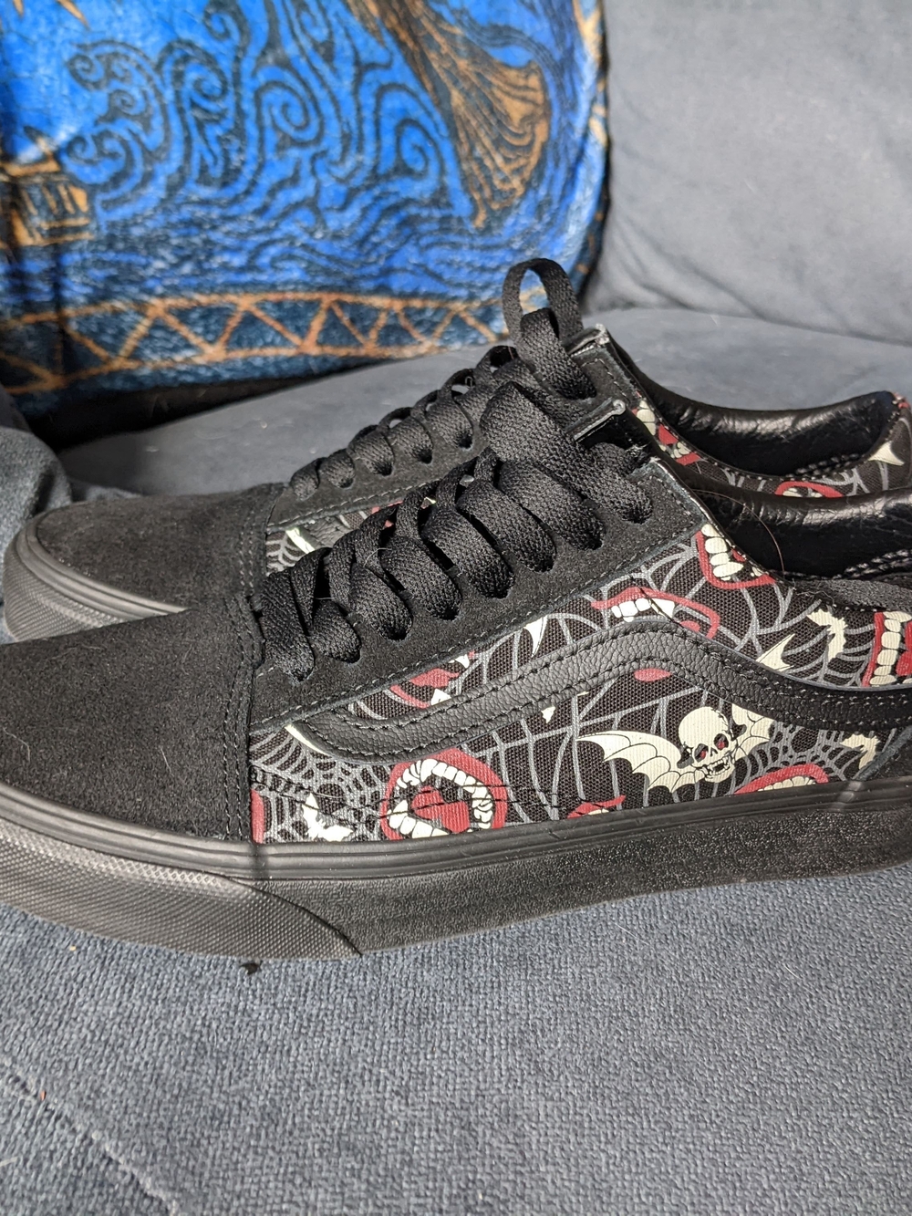 Vans Old Skool Halloween Print Glow in the Dark Sneakers